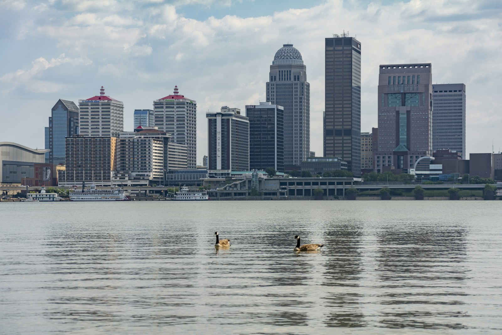 Downtown Louisville skyline across the Ohio River